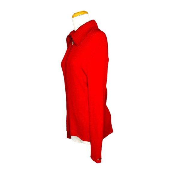 St. John Sport by Marie Gray Zip Up Sweater Size M - Picture 2 of 11